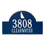 Personalized Sailboat Arch Plaque, Blue / White