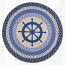 Nautical Wheel Round  Rug