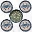 Blue Crab Jute Coaster Set