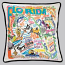 Florida State Embroidered Pillow-Black Piping