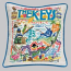 The Florida Keys Embroidered Pillow
