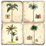 Tropical Tree Coasters S/4