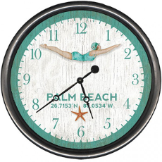 Personalized Dive Girl Clock