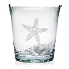 Starfish Etched Ice Bucket