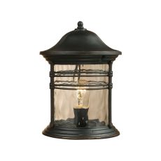 Madison 1 Light Outdoor Post Lamp In Matte Black