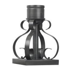 Outdoor Accessories Scrollwork Pier Mount Base In Charcoal