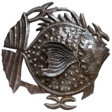 Fin Fish Metal  Sculpture