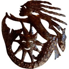 Mermaid With Sun Sculpture