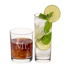 Mr. & Mrs. Cocktail Set