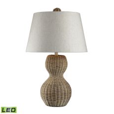 Sycamore Hill Rattan Led Table Lamp In Light Natural Finish