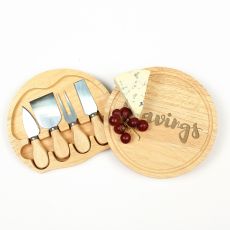 "Cravings" Gourmet 5Pc. Cheese Board Set With Utensils