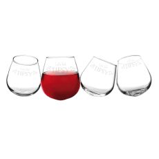 Let'S Get Tipsy 12 Oz. Tipsy Wine Glasses (Set Of 4)