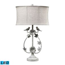 Saint Louis Heights Led Table Lamp In Antique White
