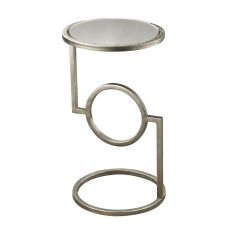 Mirrored Top Hurricane Side Table