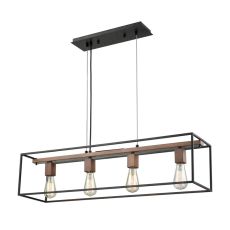 Rigby 4 Light Chandelier In Oil Rubbed Bronze And Tarnished Brass
