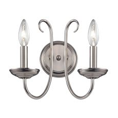 Williamsport 2 Light Wall Sconce In Brushed Nickel
