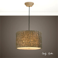 Knotted Rattan Light, Hanging Shade
