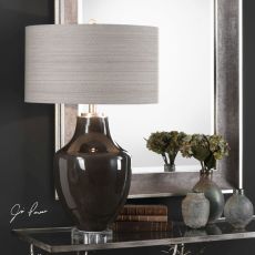 Vrana Dark Gray Table Lamp