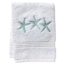 Three Starfish (Aqua) Terry Towel 12"x19"