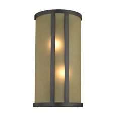 2 Light Wall Sconce In Oil Rubbed Bronze