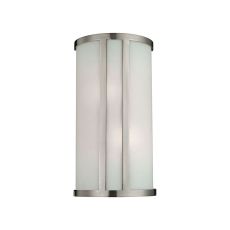 2 Light Wall Sconce In Brushed Nickel