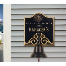 Lighthouse Bell Welcome Address Plaque