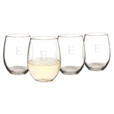 Personalized 21 Oz. Stemless Wine Glasses (Set Of 4)