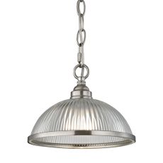 Liberty Park 1 Light Pendant In Brushed Nickel