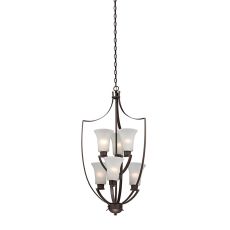 Foyer Collection 6 Light Chandelier In Oil Rubbed Bronze