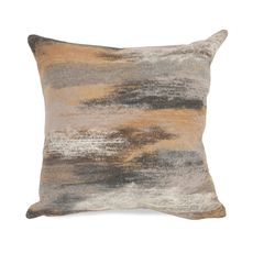Liora Manne Visions I Vista Indoor/Outdoor Pillow Taupe 20" Square