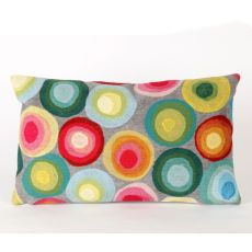 Liora Manne Visions Ii Puddle Dot Indoor/Outdoor Pillow - Grey, 12" By 20"