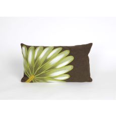 Liora Manne Visions Ii Palm Fan Indoor/Outdoor Pillow - Brown, 12" By 20"