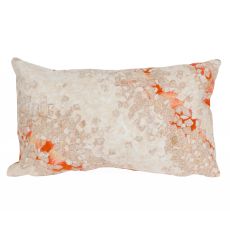 Liora Manne Visions Iii Elements Indoor/Outdoor Pillow - Orange, 12" By 20"