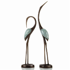 Crane Sculpture (set of 2)