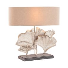 Maidenhair 1 Light Table Lamp In Textured Nickel