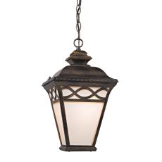 Mendham 1 Light Pendant Lantern In Hazelnut Bronze