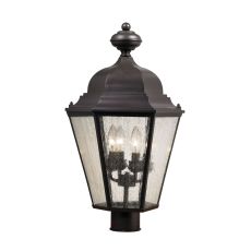 Cotswold 4 Light Exterior Post Lamp In Oil Rubbed Bronze