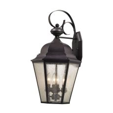 Cotswold 4 Light Exterior Wall Lamp In Oil Rubbed Bronze