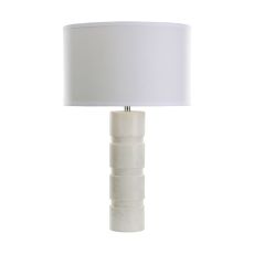 Round Stacked Marble Table Lamp