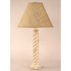 Coastal Lamp Small Rope Table Lamp - Heavy Distressed Cottage