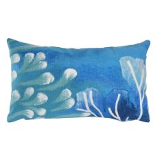 Liora Manne Visions III Reef Indoor/Outdoor Pillow Blue 12"X20"