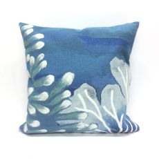 Liora Manne Visions III Reef Indoor/Outdoor Pillow Blue 20 in.  Square