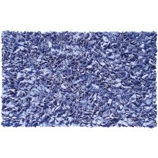 Shaggy Raggy D/Blue Shag Rug, 22 X 34