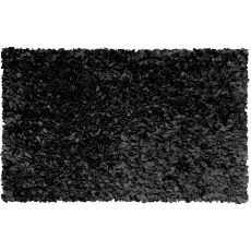 Shaggy Raggy Black Shag Rug, 22 X 34