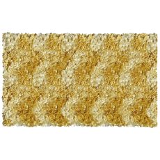 Shaggy Raggy Yellow Chevron Shag Rug, 2.7 X 4.7