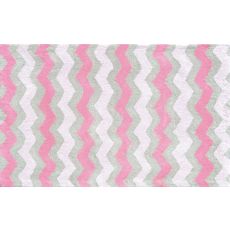 Ziggy-Pink Flannel Rug, 2.8 X 4.8