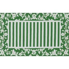 Silk Rose Stripe Hook Rug, 5.3 X 8.3