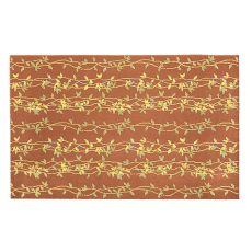 Secret Garden Brown Hook & Flannel Rug, 5 X 8