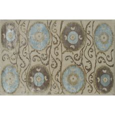 Suzani Tile Beige Tufted Rug, 10 X 13