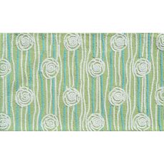 Rosalita Green Hook Rug, 2.8 X 4.8
